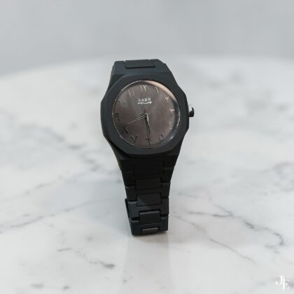 SABR Premium Matte Black Analog Watch for Men – Stylish Minimal Wrist Watch